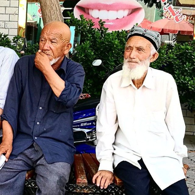 Uiguureita Kashgarissa