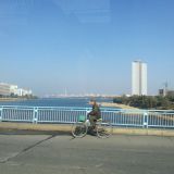 Pyöräilijä. Pohjois-Korea. Pyongyang.