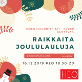Tule kuuntelemaan Helsingin evankelisen opiston lauluntekijöiden omia joulukappaleita