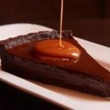 Dark Chocolate Tart with Salted Caramel