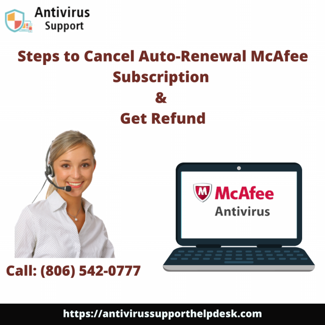 Cancel Auto Renewal McAfee Subscription