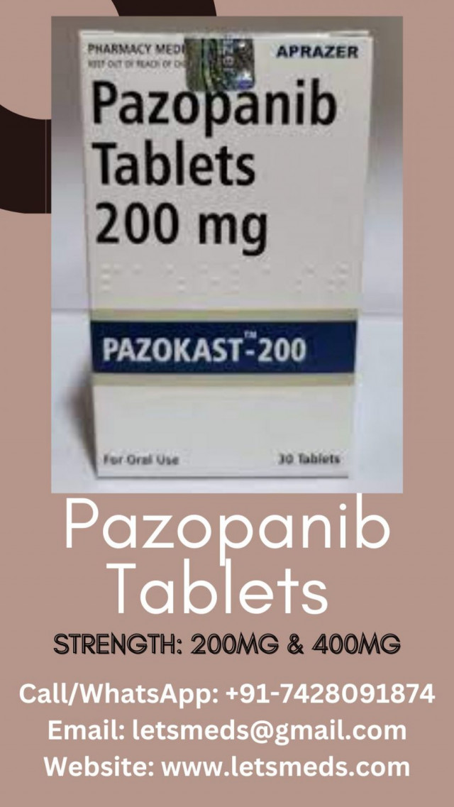 Pazopanib 400mg Tablets Wholesale Singapore