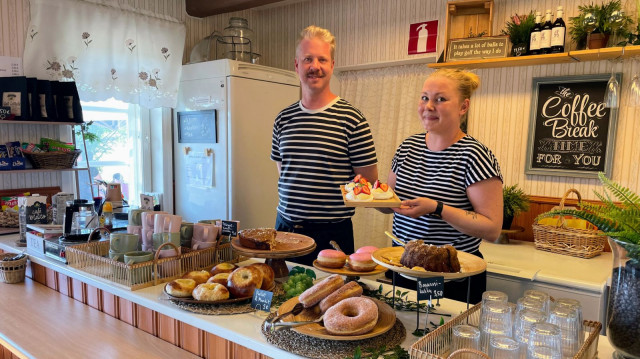 Jonne Raitanen ja Tia Terävä ovat Café Löfkullan sydän.