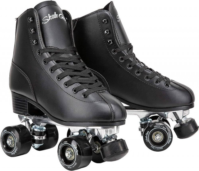 Skate Gear Retro Quad Roller Skates with Structured Boot