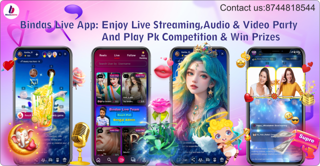 Bindas Live App : Live Streaming & Audio - Video Party