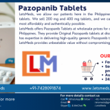 Why consider purchasing Pazopanib Tablets online in the Philippines through LetsMeds?