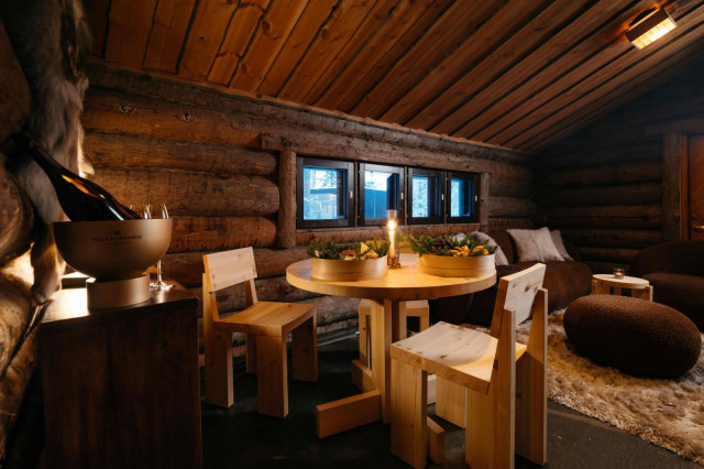 Kokonaisuuteen on haettu aitoa Lapin tunnelmaa.